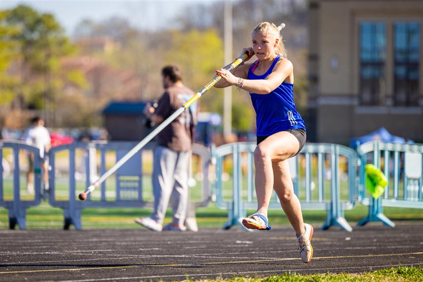 Students compete in track and field